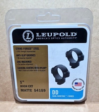 Leupold 1" DD Dual Dovetail High Extended Matte Rifle Scope Ring Mounts #54159