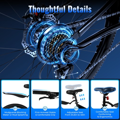 Folding mountain bike full - folding,