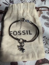 Fossil Leather Thong Bracelet