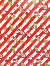2m The Grinch Christmas Wrapping Paper Naughty or Nice Gift Wrap