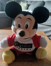 Vintage Disneyland Walt Disney Mickey Mouse Plush Soft Toy Wearing MGM Studios
