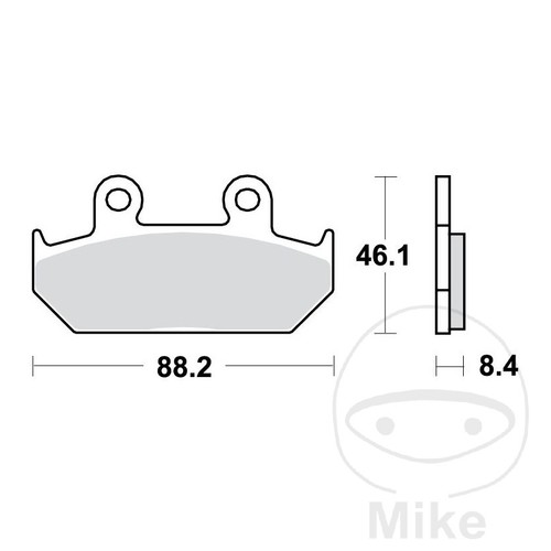 7989 standard brake pads altn - pads,