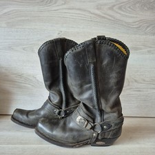 Vintage Genuine Loblan 1980s Western Cowboy Boots UK Size 9.5