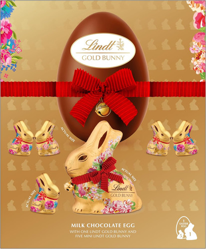 Lindt gold bunny egg flower - lindt,