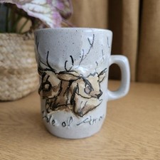 Vintage Isle Of Arran Mug Deer