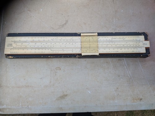 Vintage unique slide rule - slide, in
