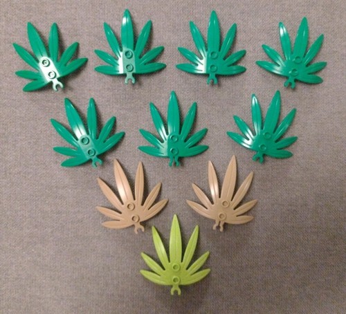 Lego palm tree - tree, leaves
