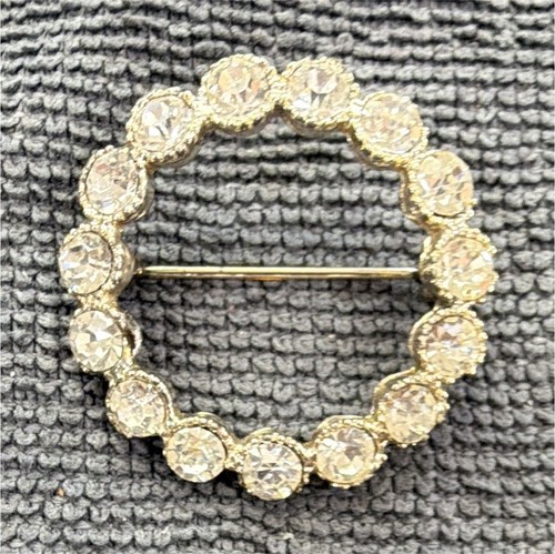 Round clear rhinestone circle - round,