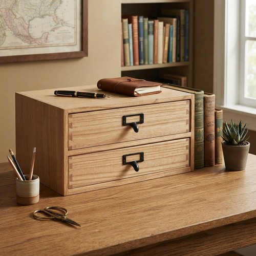 Compact wooden drawer - wooden,
