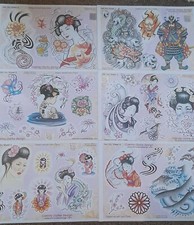 Tattoo flash sheets Jenny Clark 