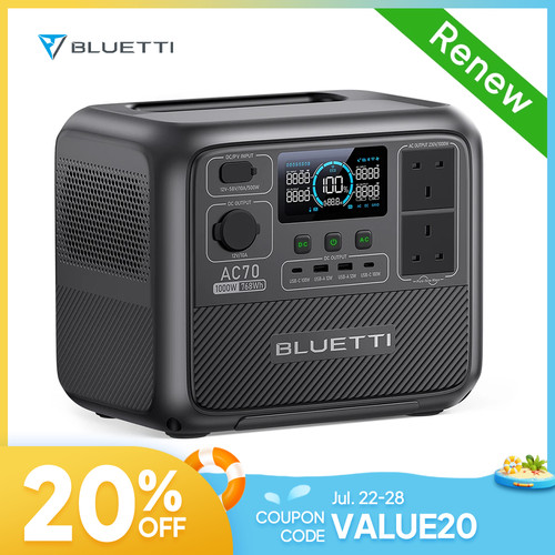 Bluetti ac70 768wh portable - bluetti,