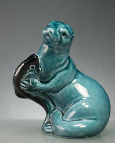 Vintage poole pottery otter - pottery,