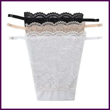 3Pcs Lace Cleavage Cover Up