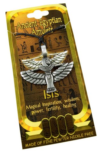 Pewter pendant egyptian isis - egyptian,