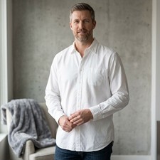 J.Crew Mens XLT White Cotton