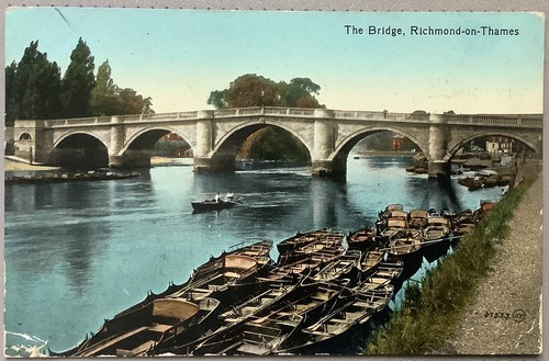 Richmond thames bridge 1915 - on,