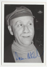 Warren Mitchell Signed Card /