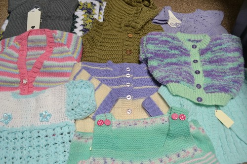 Hand knitted baby sets - hand,