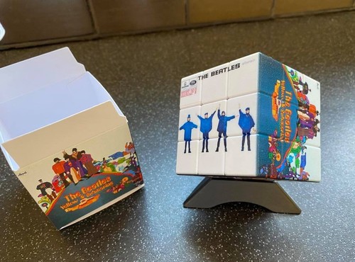 The beatles rubix - cube., plinth