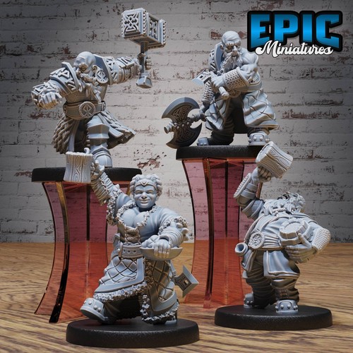 Dwarf villagers d dungeons - d&d,