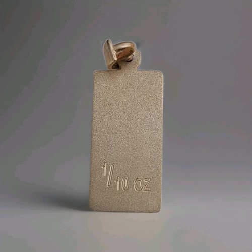 9ct gold ingot pendant - gold,