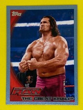 The Great Khali WWE Topps Numbered Blue Parallel /2010 Wrestling Trading Card