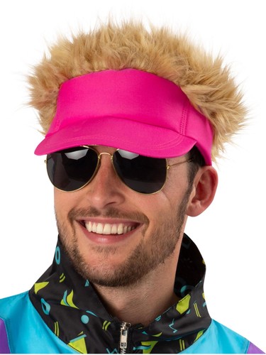 Neon pink visor hat - neon,