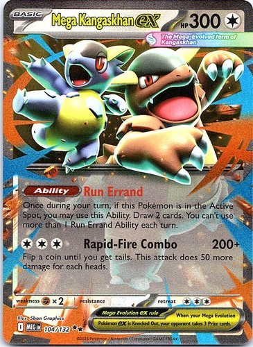 Mega kangaskhan 104 132 - kangaskhan, ex