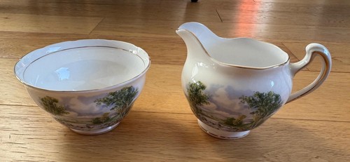 Vintage colclough summer scene - vintage,