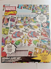 Marvel Comics Avengers Superhero Reversable Double Duvet Cover & Pillowcases 