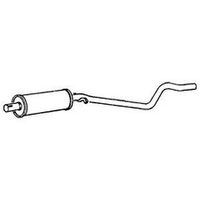 Centre Pipe & Silencer for