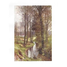 EAST HORSLEY Surrey, Water Lane - Antique Print 1906