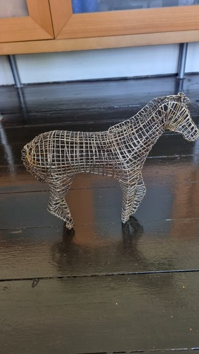 Brown wire metal - brown,