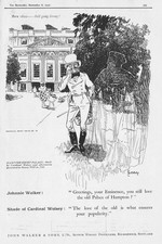 JOHNNIE WALKER WHISKY Ghost of Cardinal Wolsey - Antique Advertisement 1922
