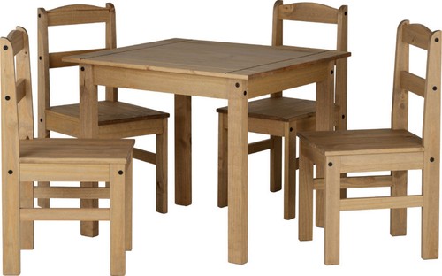 Solid waxed pine - waxed, table