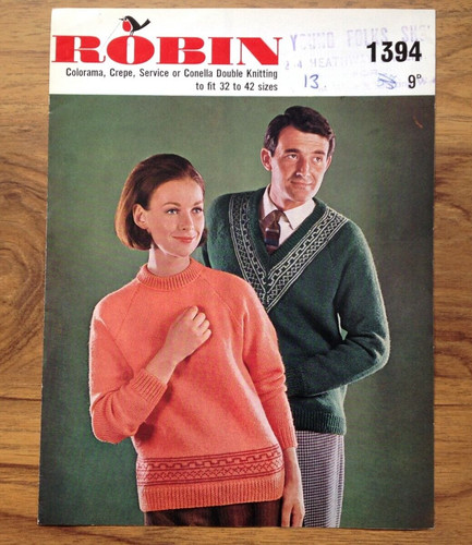 Robin vintage knitting - robin,