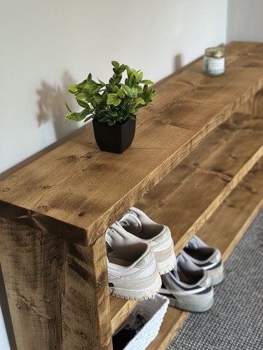 Rustic shoe bench handmade - shoe,