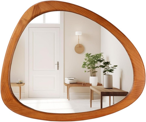 Asymmetrical walnut wall - walnut,