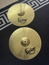 Hi-Hat Cymbals 14" Sabian Solar Brass USED!