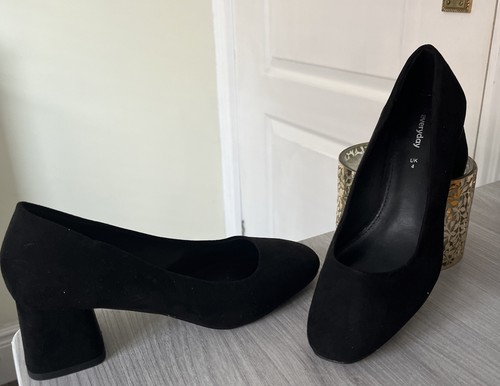 Women black faux suede - black,