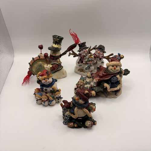 Vintage snowman figurines - vintage, lot