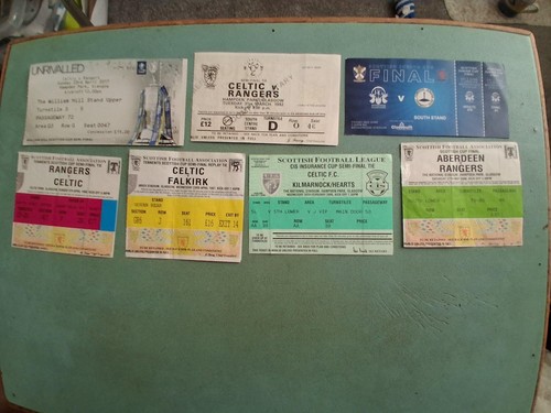 Scottish used football tickets - used,