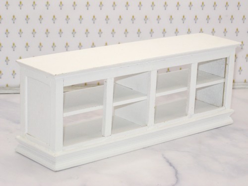 White painted wood shelf - painted,