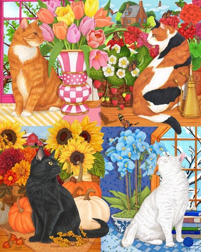 Four seasons cats - of,