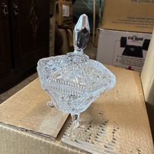Vintage ornate cut glass candy - ornate,