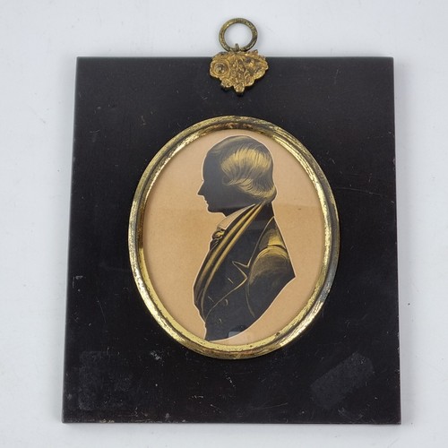 Antique 19thc silhouette - 19thc,