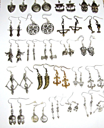 Earrings reenactment viking