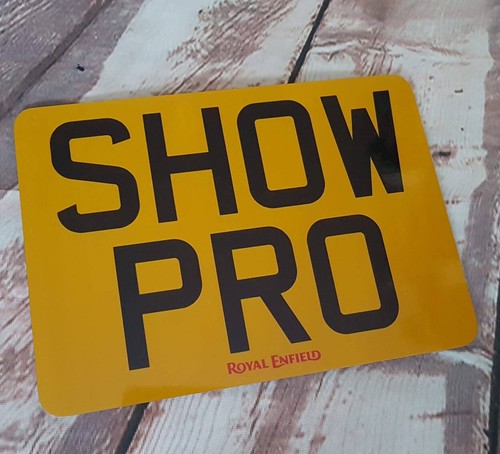 Royal enfield show style - enfield, plate
