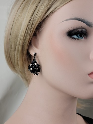 Black silver faux - black,