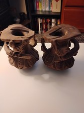 2 Antique Colonial Wooden